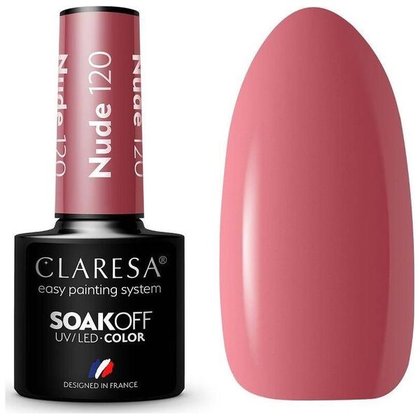 Claresa Claresa Soak Off UV/LED Nude lakier hybrydowy 120 5g