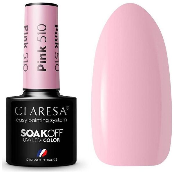 Claresa Claresa Soak Off UV/LED Pink lakier hybrydowy 510 5g