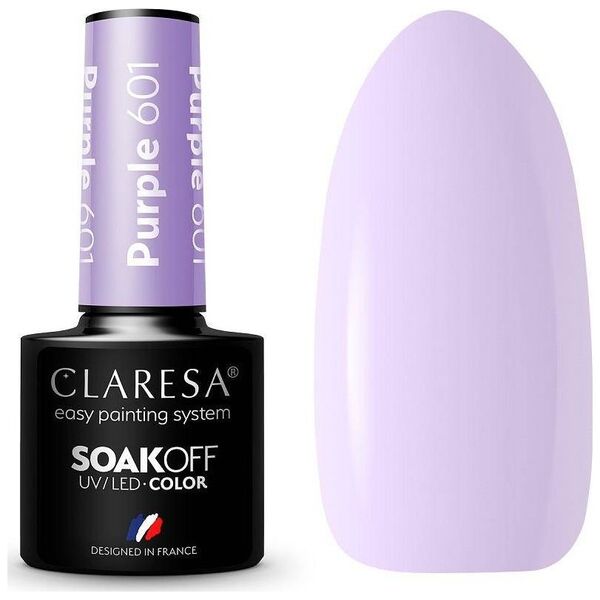 Claresa Claresa Soak Off UV/LED Purple lakier hybrydowy 601 5g
