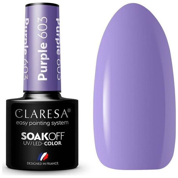 Claresa Claresa Soak Off UV/LED Purple lakier hybrydowy 603 5g
