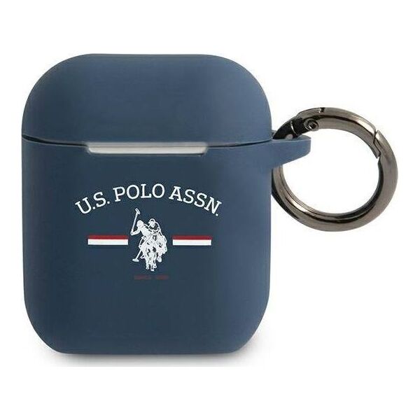 U.S. Polo Assn Etui ochronne USACA2SFGV do AirPods 1/2 granatowe