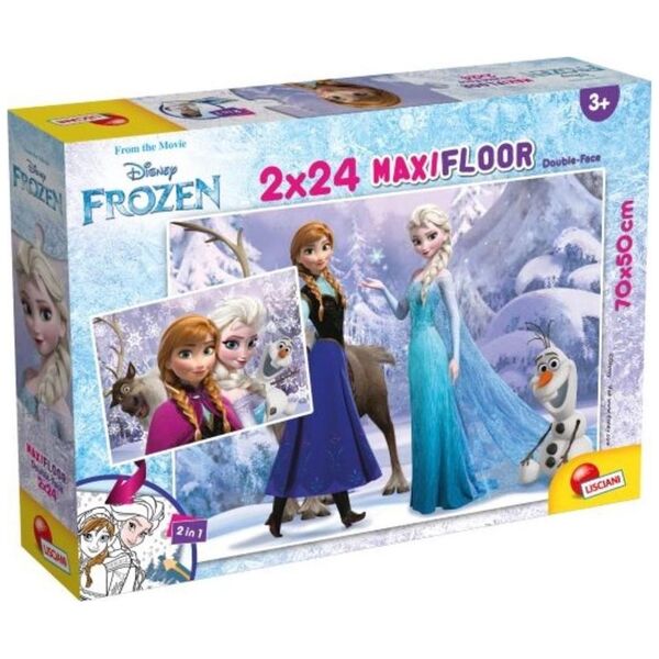 Lisciani Puzzle Supermaxi 2x24 Kraina Lodu