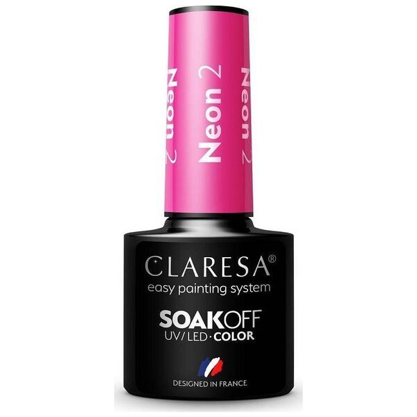 Claresa Soak Off UV/LED lakier hybrydowy Neon 2 5g