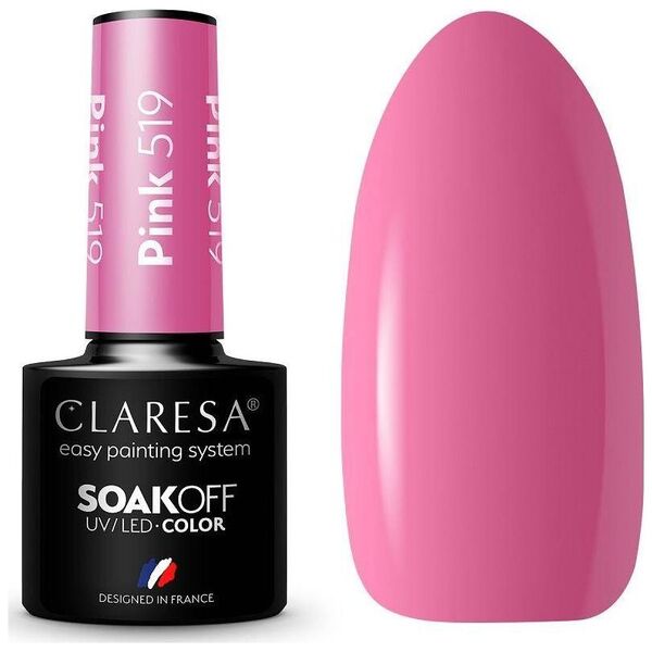 Claresa Claresa Soak Off UV/LED Pink lakier hybrydowy 519 5g
