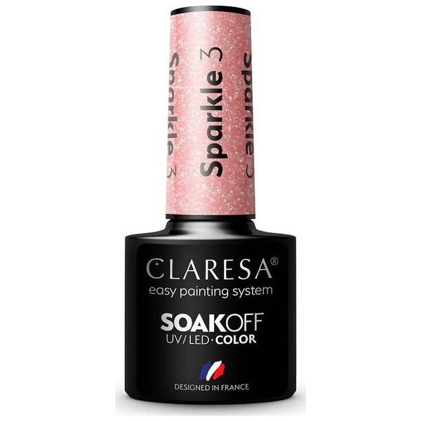 Claresa Claresa Soak Off UV/LED Sparkle lakier hybrydowy 3 5g