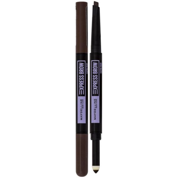 Maybelline  Maybelline Express Brow Satin Duo Kredka do brwi 0,71g Dark Brown