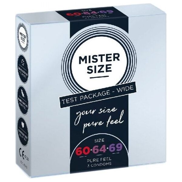 Mister Size Mister Size Condoms prezerwatywy dopasowane do rozmiaru 60mm 64mm 69mm 3szt.