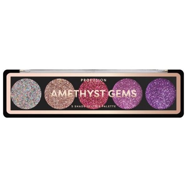 ProFusion Profusion Amethyst Gems Eyeshadow Palette paleta 5 cieni do powiek