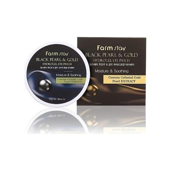 Farmstay FARMSTAY_Black Pearl &amp| Gold Hydrogel hydrożelowe płatki pod oczy 60szt.