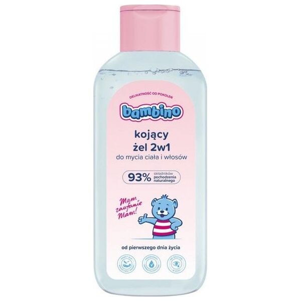 Bambino BAMBINO_Kojący żel 2w1 do mycia ciała i włosów od pierwszego dnia życia 400ml