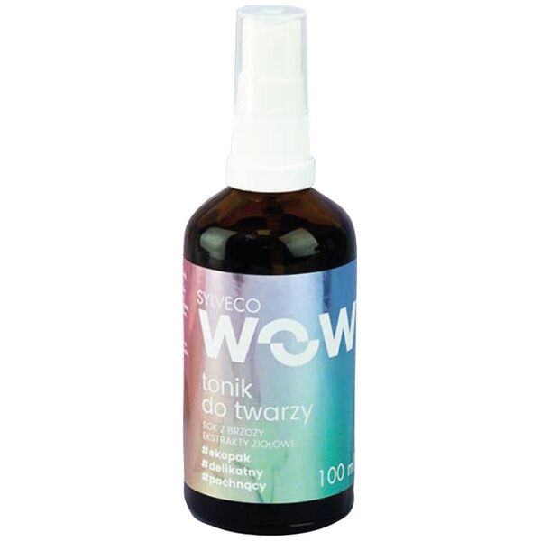 Sylveco SYLVECO_WOW łagodny tonik do twarzy do codziennej pielęgnacji nastoletniej cery Sok z brzozy i Ekstrakty Ziołowe 100ml