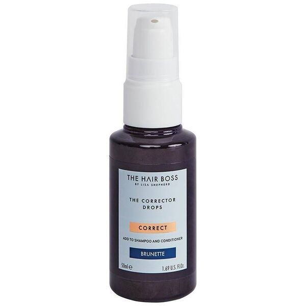 The Hair Boss THE HAIR BOSS_By Lisa Shepherd The Corrector Drops kropelki korygujące kolor do włosów ciemnych Brunette 50ml