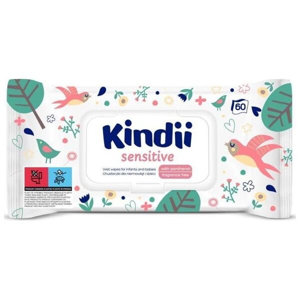 Kindii Sensitive Chusteczki dla niemowląt 1x60 szt.