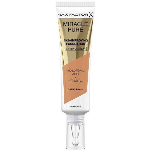 MAX FACTOR MAX FACTOR_Miracle Pure Skin Improving Foundation SPF30 PA+++ 80 Bronze 30ml