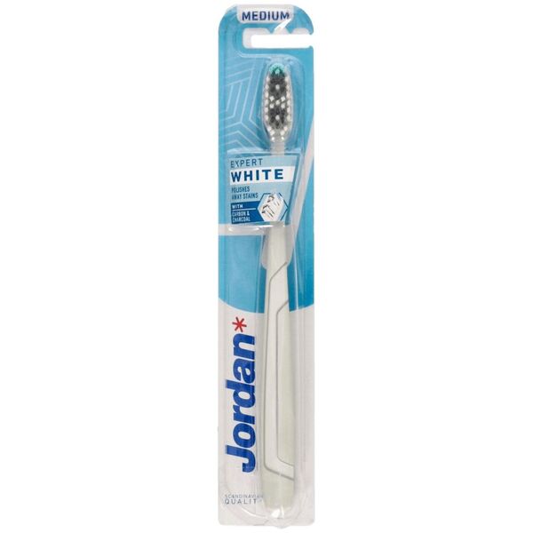 Jordan  Expert White szczoteczka do zębów Średnia 1 szt.