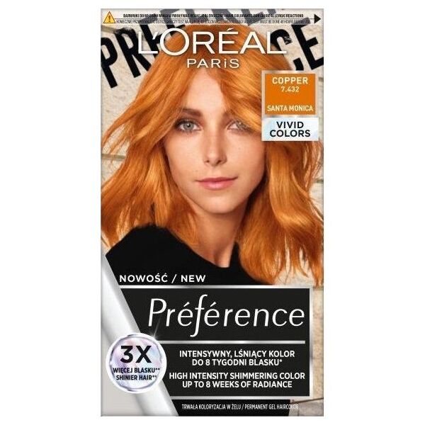 L’Oreal Paris L'OREAL_Preference Vivid Colors farba do włosów 7.432 Cooper