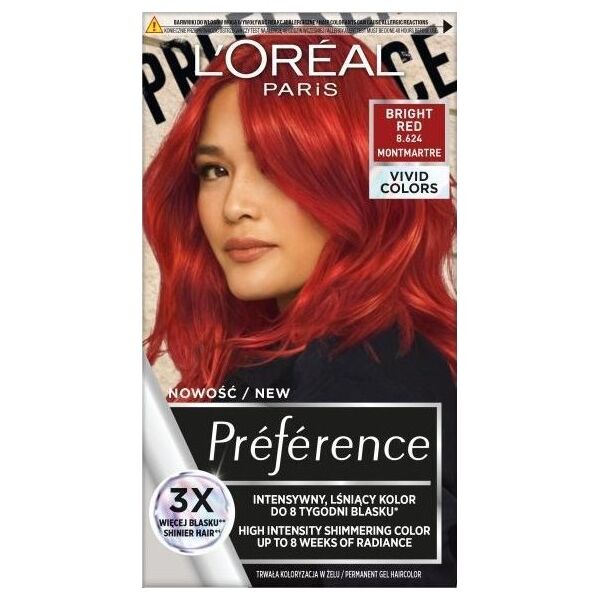L’Oreal Paris L'OREAL_Preference Vivid Colors farba do włosów 8.624 Bright Red