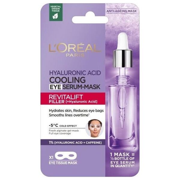 L’Oreal Paris LOREAL_Revitalift Filler Hyaluronic Acid Cooling Eye Serum-Mask chłodząca maska z serum pod oczy 11g