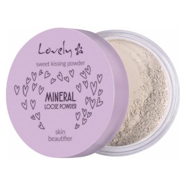 Lovely LOVELY_Sweet Kissing Powder Mineral Loose Powder Skin Beautifier transparentny silnie matujący fikser mineralny do twarzy 5,5g