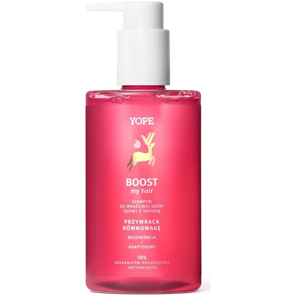 Yope Yope Boost My Hair szampon do wrażliwej skóry głowy z tapioką 300ml