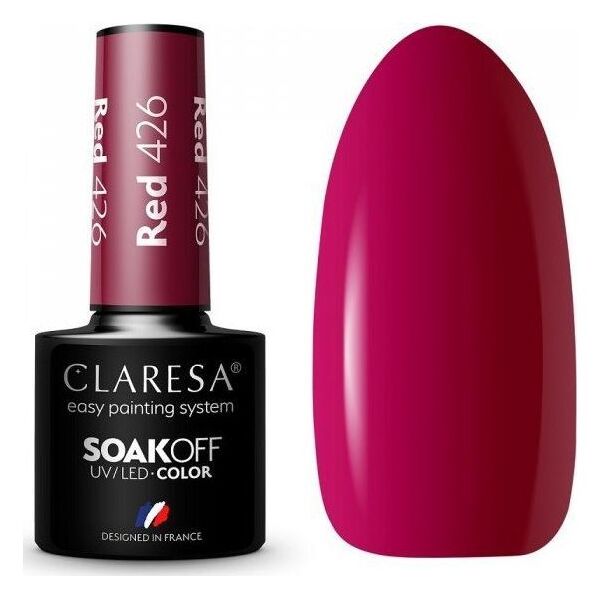 Claresa Claresa Soak Off UV/LED Red lakier hybrydowy 426 5g