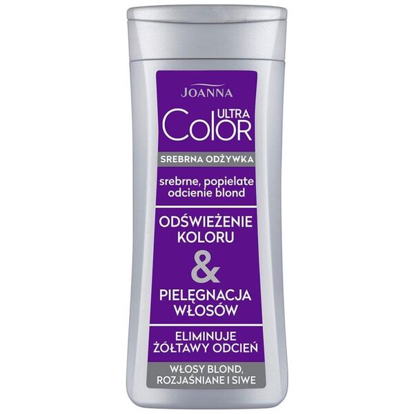 Joanna Joanna Ultra Color srebrna odżywka do włosów srebrne popielate odcienie blond 200g