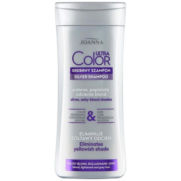 Joanna Ultra Color srebrny szampon do włosów srebrne popielate odcienie blond 200ml