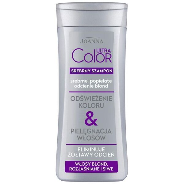 Joanna Ultra Color srebrny szampon do włosów srebrne popielate odcienie blond 400ml