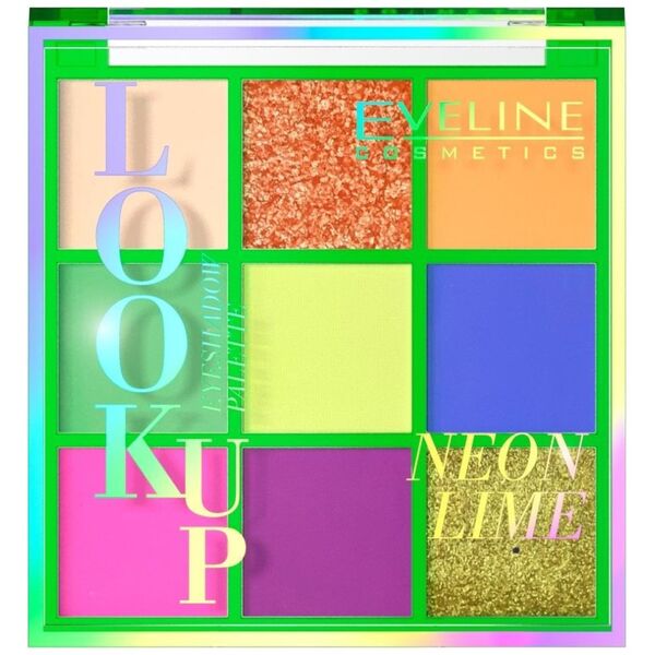 Eveline EVELINE_Look Up Neon Lime paleta 9 cieni do powiek 10,8g
