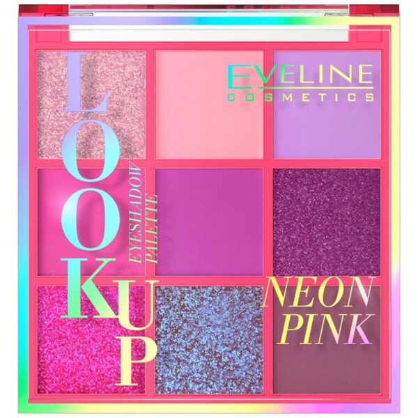 Eveline EVELINE_Look Up Neon Pink paleta 9 cieni do powiek 10,8g