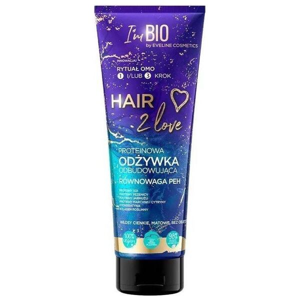 Eveline Eveline Hair 2 Love Proteinowa Odżywka odbudowująca do włosów 250ml