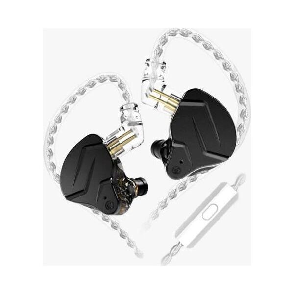 Słuchawki KZ KZ ACOUSTICS SŁUCHAWKI DOKANAŁOWE Z MIKROFONEM CZARNE ZSN PRO X MIC