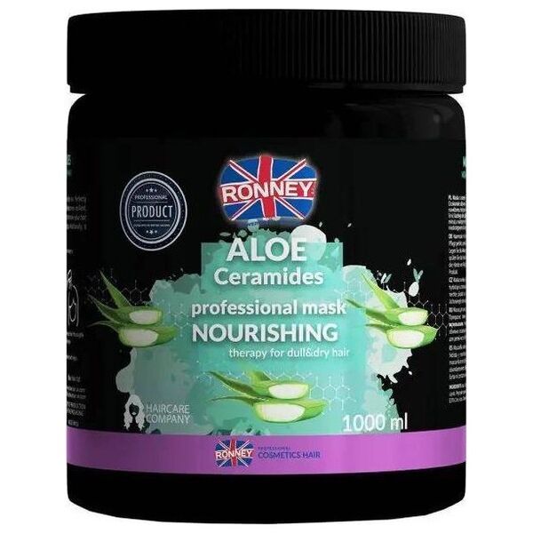 Ronney RONNEY_Aloe Ceramides Professional Mask Nourishing Therapy For Dull&amp|Dry Hair maska do włosów suchych i matowych 1000ml