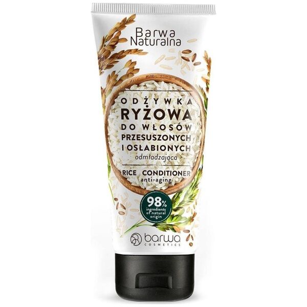 Barwa Barwa Naturalna, Odżywka ryżowa w tubce, 200 ml - Długi termin ważności!