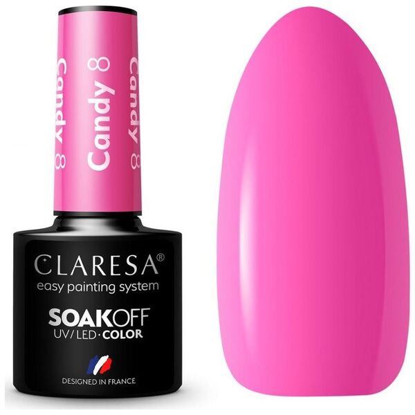 Claresa CLARESA Lakier hybrydowy CANDY 8 -5g