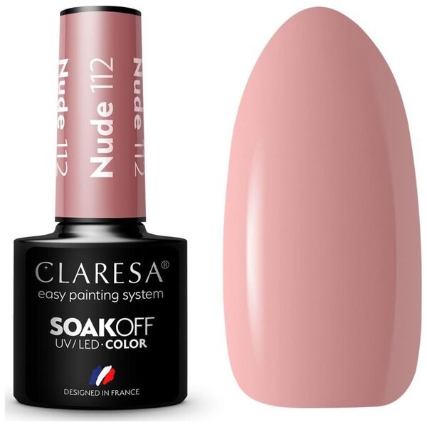 Claresa CLARESA Lakier hybrydowy NUDE 112 -5g