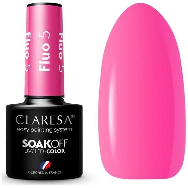 Claresa CLARESA lakier hybrydowy FLUO 5 -5g