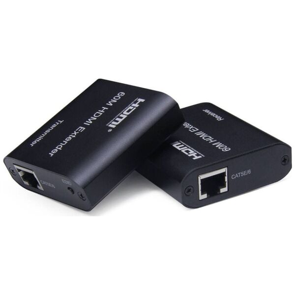 PremiumCord PREMIUMCORD HDMI extender na 60m FULL HD 1080p přes jeden kabel Cat5e/6/6a/7, EDID nastavení