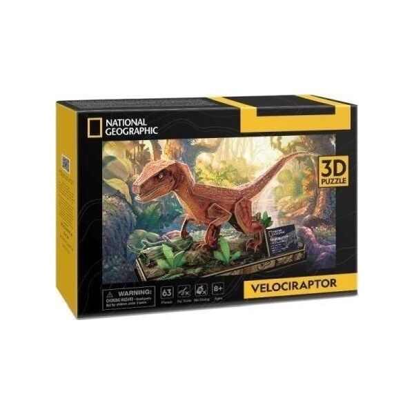 Cubic Fun PUZZLE 3D NATIONAL GEOGRAPHIC WELOCIRAPTOR