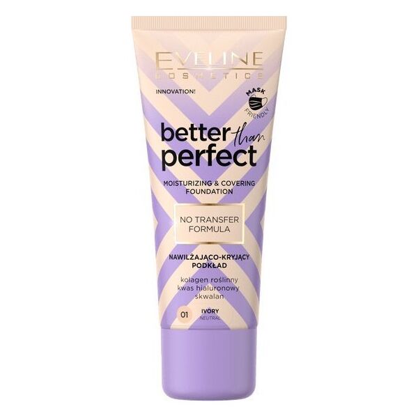 EVELINE KOLOROWKA Eveline Better Than Perfect Podkład nawilżająco-kryjący nr 01 Ivory 30ml