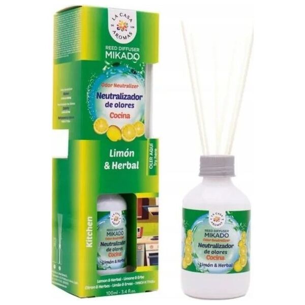 LA CASA DE LOS AROMAS_Special Odor Neutralizer Kitchen patyczki zapachowe Cytryna 100ml