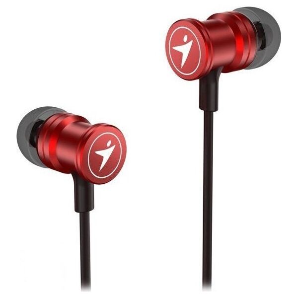 Słuchawki Genius Genius HS-M316, słuchawki z mikrofonem, bez regulacji głośności na przewodzie, czerwona, 2.0, douszne, 3.5 mm jack