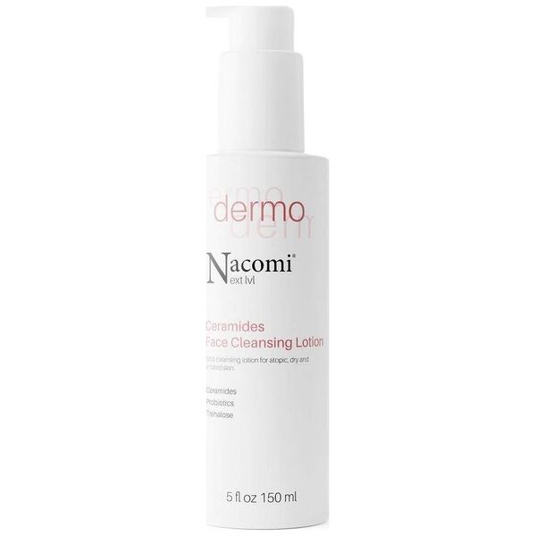 Nacomi Next Level Dermo łagodna emulsja oczyszczająca do cery atopowej  suchej i podrażnionej 150 ml