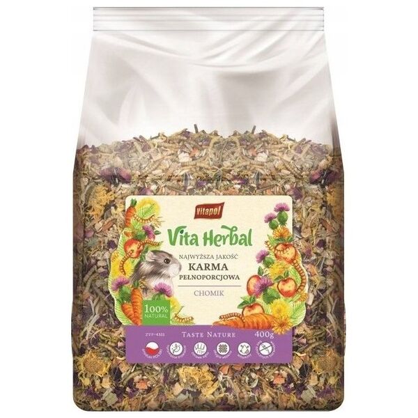 Vitapol Vita Herbal karma pełnoporcjowa dla chomika 500g 4szt/disp