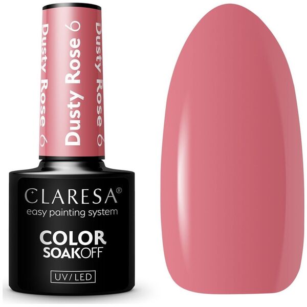 Claresa Claresa Lakier hybrydowy Dusty Rose 6 - 5 g
