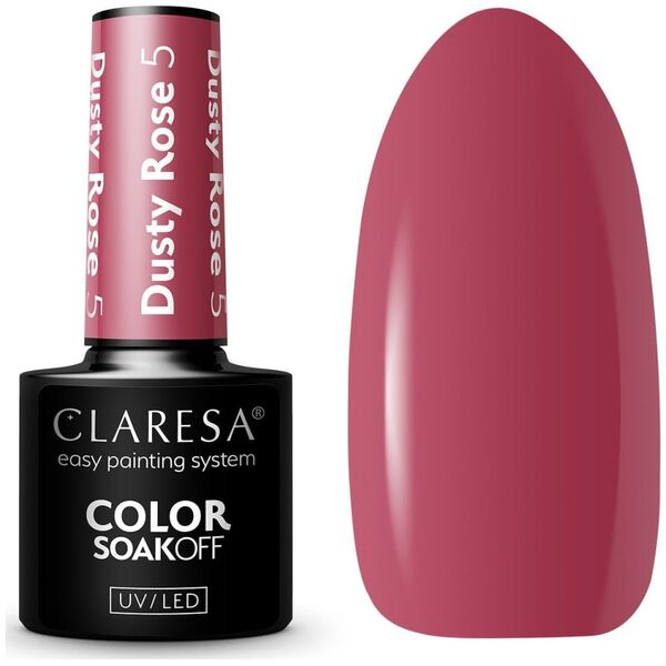 Claresa Claresa Lakier hybrydowy Dusty Rose 5 - 5 g