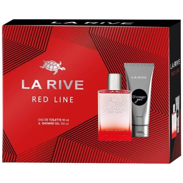 La Rive La Rive for Men Zestaw prezentowy Red Line (woda toaletowa 90ml+żel pod prysznic 100ml)