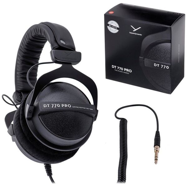 Słuchawki Beyerdynamic Beyerdynamic DT 770 PRO 250 OHM BLACK LIMITED EDITION - Słuchawki studyjne zamknięte