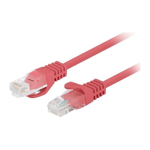 Lanberg PATCHCORD KAT.6 UTP 1M CZERWONY FLUKE PASSED LANBERG 10-PACK