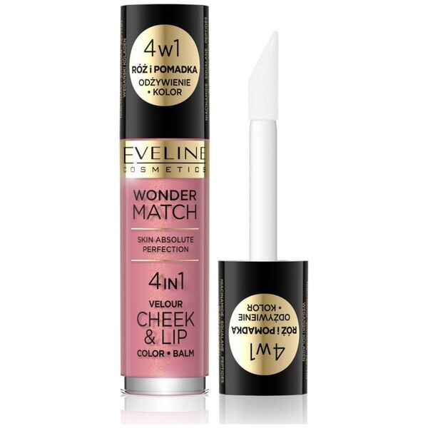 Eveline Eveline Wonder Match Róż i Pomadka w płynie 4w1 nr 03  4.5ml
